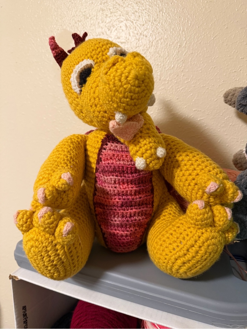 Handcrafted dragon plush